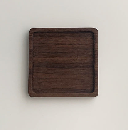 NestWood™ Japanese Walnut Coaster Set